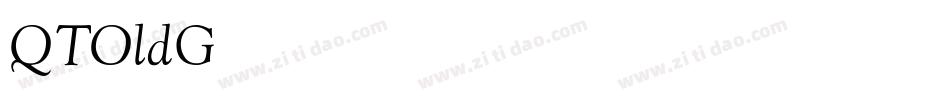 QTOldGoudy Italic字体转换
